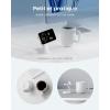 Anker MagGo iPhone 3 in 1 Induction Charger MagSafe 15W (Stand), Qi2 Certified Wireless Charger Compatible MagSafe, for iPhone 17/16/15/14, Apple Watch, AirPods Pro, and More (Adapter Included)(blanc)