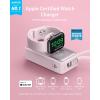 Anker Magnetic External Battery 10000mAh PD 35W with Built-in USB-C Cable, Power Bank Fast Charging, for Apple Watch, iPhone 17 Pro Max/17/15/14/13, Samsung, iPad, AirPods and Others (Black)(Pink)