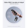 Anker Magnetic External Battery 10000mAh PD 35W with Built-in USB-C Cable, Power Bank Fast Charging, for Apple Watch, iPhone 17 Pro Max/17/15/14/13, Samsung, iPad, AirPods and Others (Black)(Black)