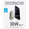 Anker Nano External Battery 10000mAh with Built-in USB-C Cable, Max Power PD 30W with 1 USB-C & A Port, Compatible with iPhone 17 Pro Max16//15/14/13, MacBook, Galaxy, iPad, AirPods(Green)