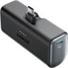 Anker Nano External Battery 5000mAh 22.5W, Built-in Foldable USB-C Connector, Compatible with iPhone 17 Pro Max/16/15, Samsung S22/23, Note20/10, Huawei, iPad Pro/Air, AirPods and More Encore (Black)(Black)
