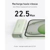 Anker Nano External Battery 5000mAh 22.5W, Built-in Foldable USB-C Connector, Compatible with iPhone 17 Pro Max/16/15, Samsung S22/23, Note20/10, Huawei, iPad Pro/Air, AirPods and More Encore (Black)(Green)