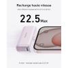 Anker Nano External Battery 5000mAh 22.5W, Built-in Foldable USB-C Connector, Compatible with iPhone 17 Pro Max/16/15, Samsung S22/23, Note20/10, Huawei, iPad Pro/Air, AirPods and More Encore (Black)(purple)