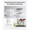 Anker Nano Universal Plug Adapter, 5 Ports Travel Adapter with 1 AC Socket, 2 USB A Ports and 2 USB C Ports, Intelligent Temperature Control, Use in Over 200 Countries(white)