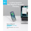 Anker PowerWave Stand 10W Induction Charger, Qi Certified Fast Wireless Charger for Samsung Galaxy S9, Compatible Standard 5W iPhone 17/16 Pro Plus, Mate 20(Wall Charger Not Included)(white)
