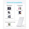 Anker PowerWave Stand 10W Induction Charger, Qi Certified Fast Wireless Charger for Samsung Galaxy S9, Compatible Standard 5W iPhone 17/16 Pro Plus, Mate 20(Wall Charger Not Included)(white)