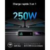 Anker Prime Power Bank Power Bank, Portable Charger 250W, 3 Ports 27.650 mAh (99.54 Wh), MacBook Pro/Air, iPhone 16/15/14/13, AirPods, Samsung(Noir)