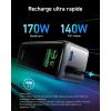 Anker Prime Power Bank Power Bank, Portable Charger 250W, 3 Ports 27.650 mAh (99.54 Wh), MacBook Pro/Air, iPhone 16/15/14/13, AirPods, Samsung(Noir)