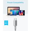 Anker USB C Cable, 2 Pack USB-A to USB-C Charging Cable, 331 USB C to USB 2.0 Dual Braided Nylon Type C Charging Cable for iPhone 17/17 Plus/Pro/17 ProMax Samsung Galaxy S10+, LG V30(6ft, Red)(Silver)