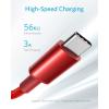 Anker USB C Cable, 2 Pack USB-A to USB-C Charging Cable, 331 USB C to USB 2.0 Dual Braided Nylon Type C Charging Cable for iPhone 17/17 Plus/Pro/17 ProMax Samsung Galaxy S10+, LG V30(6ft, Red)(Red)