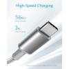 Anker USB C Cable, 2 Pack USB-A to USB-C Charging Cable, 331 USB C to USB 2.0 Dual Braided Nylon Type C Charging Cable for iPhone 17/17 Plus/Pro/17 ProMax Samsung Galaxy S10+, LG V30(6ft, Red)(Silver)