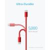 Anker USB C Cable, 2 Pack USB-A to USB-C Charging Cable, 331 USB C to USB 2.0 Dual Braided Nylon Type C Charging Cable for iPhone 17/17 Plus/Pro/17 ProMax Samsung Galaxy S10+, LG V30(6ft, Red)(Red)