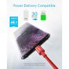 Anker USB C Cable, 60W 2 Pack USB C to USB C 2.0 Cable, Nylon Cable for iPhone 16/16 Pro/16 Plus/15/16 ProMax, iPad Air/Mini/Pro/ 2024, MacBook Pro 2024, Samsung Galaxy S23, Switch (1.8m, Silver)(Red)