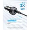 Anker USB C Car Charger, PowerIQ 3.0 Type C 2 Port 40W Car Adapter, PowerDrive III Duo with Power Supply for iPhone12/11 Pro Max, Galaxy S10, Pixel, iPad Pro and More