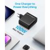 Anker USB C Charger 100W, PIQ 3.0 Compact Fast Charger for MacBook Pro, MacBook Air, iPad Pro, iPhone 17/16, Samsung Galaxy and All USB C Devices (1.5m Cable Included)