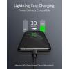 Anker USB C to Lightning Cable, iPhone USB C Cable [MFi Certified] New Nylon Charging Cable for iPhone 14 Pro/X/XS/XR/8 Plus/AirPods Pro, Support Power Delivery (1.8m)(Black)