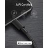 Anker USB C to Lightning Cable, iPhone USB C Cable [MFi Certified] New Nylon Charging Cable for iPhone 14 Pro/X/XS/XR/8 Plus/AirPods Pro, Support Power Delivery (1.8m)(Black)