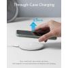 Anker Wireless Charger, Max 10W, Upgraded PowerWave Pad with Certif. Qi 7.5W for iPhone XS Max/XR/XS/X/8, 10W Fast Charge for Galaxy S10/S9/S9+/S8/Note 9 (No Adapter)(white)
