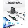 Anker Zolo 140W USB C Charger, Fast and Compact 4 Port Adapter, GaN Technology, Intuitive Touch Controls, iPhone 17/16 Series, Samsung, MacBook Air/Pro, Pixel, AirPods and More(Dark Gray)