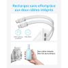 Anker Zolo Power Bank, 30W 10000mAh Portable Fast External Battery with USB-C and Lightning Cables MFi Certified, 2 Ports, Battery for iPhone Series 16/15/14, MacBook, Galaxy, and More(white)