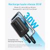Anker Zolo Power Bank, 30W 10000mAh Portable Fast External Battery with USB-C and Lightning Cables MFi Certified, 2 Ports, Battery for iPhone Series 16/15/14, MacBook, Galaxy, and More(white)