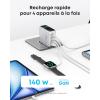 Anker Zolo USB C Charger 140W, Fast and Compact 4 Port Adapter, GaN Technology, Intuitive Touch Controls, iPhone Series, iPhone 17, Samsung, MacBook Air/Pro, Pixel, AirPods and More(Silver)