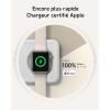 Anker iPhone 15W Induction Charger 3-in-1 Foldable Ultra Fast Qi2 Certification Induction Charging Station for iPhone 17/16 Series, AirPods, Apple Watch (USB-C Charger and Cable Included)(blanc)