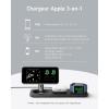 Anker iPhone 15W Induction Charger 3-in-1 Foldable Ultra Fast Qi2 Certification Induction Charging Station for iPhone 17/16 Series, AirPods, Apple Watch (USB-C Charger and Cable Included)(Noir)