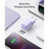 Anker iPhone 511 (Nano 3) USB C, GaN 30W Charger – PIQ 3.0 PPS – Compatible with iPhone 16 Plus/ 16 Pro Max/15/14/13/12/11, Galaxy, Pixel 4/3, iPad (Cable Not Included)(purple)