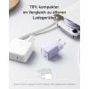 Anker iPhone 511 (Nano 3) USB C, GaN 30W Charger – PIQ 3.0 PPS – Compatible with iPhone 16 Plus/ 16 Pro Max/15/14/13/12/11, Galaxy, Pixel 4/3, iPad (Cable Not Included)(purple)