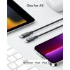 Anker iPhone USB C to Lightning Cable, 541 MFi Certified Cable 3ft Bio-Based Fast Charging Cable for iPhone 13 13 Pro 12 11 X XS XR 8 Plus (Charger Not Included), Phantom Black(Black Ghost)