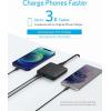 USB-C Fast Charger, 63W Anker Fast Charge Adapter, 4 Ports PIQ 3.0 and GaN, PowerPort Atom III Slim AC Charger with Dual USB-C Ports (45W Max), iPhone 16, USB-C Laptops