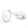 Anker 511 20W Nano USB-C Charger, Fast, Durable & Compact PIQ 3.0, for iPhone 14/13, Galaxy, Pixel 4/3, iPad/iPad Mini (+ 1 x 6ft C to C Cable)