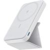 Anker 622 MagGo Wireless Magnetic External Battery 5000mAh, Power Bank Fast Charging, Foldable with USB-C for iPhone 17 Pro Max/16/15/14/13 Series(White Dolomite)