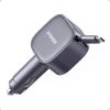 Anker Car Charger 75W, Fast Ultra Compact Type-C with Built-in Retractable Cable, Car Charger for iPhone Series 16/15/14, MacBook Pro/Air, iPad, Galaxy, AirPods and Other