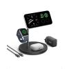 Anker MagGo 3 in 1 15W Induction Charger Compatible with MagSafe and Qi2 Certified, Induction Charging Cradle for iPhone Series 16/15/14/13, AirPods, Apple Watch (Charger and USB C Cable Included)(Noir)