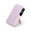 Anker MagGo Qi2 Magnetic External Battery 10000mAh 15W Compatible with Magsafe iPhone 17 16 15 14 Air Plus Pro Max USB C Fast Charge Portable Charger (USB-C Cable Included)(purple)