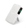 Anker MagGo Qi2 Magnetic External Battery 10000mAh 15W Compatible with Magsafe iPhone 17 16 15 14 Air Plus Pro Max USB C Fast Charge Portable Charger (USB-C Cable Included)(white)
