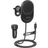 Anker Magnetic Induction Car Phone Holder 15W, Magsafe Induction Fast Car Charger 360° Adjustable Angle and Powerful Magnet Phone Holder for iPhone 17/16/15/14 Series (Cable and Adapter Included)