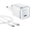 imageAnker Nano 45W USB C Charger Fast Compact and Stylish for iPhone 17ProPro MaxiPhone 16 MacBook Pixel 9 iPad Samsung Galaxy S25 UltraS24 Series and More 6ft Cable Includedwhite