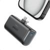 Anker Nano External Battery 5000mAh 22.5W, Built-in Foldable USB-C Connector, Compatible with iPhone 17 Pro Max/16/15, Samsung S22/23, Note20/10, Huawei, iPad Pro/Air, AirPods and More Encore (Black)(Black)
