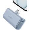 Anker Nano External Battery 5000mAh 22.5W, Built-in Foldable USB-C Connector, Compatible with iPhone 17 Pro Max/16/15, Samsung S22/23, Note20/10, Huawei, iPad Pro/Air, AirPods and More Encore (Black)(Blue)