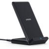 Anker PowerWave Stand 10W Induction Charger, Qi Certified Fast Wireless Charger for Samsung Galaxy S9, Compatible Standard 5W iPhone 17/16 Pro Plus, Mate 20(Wall Charger Not Included)(Black)