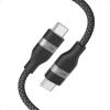 Anker USB-C Cable, 240W Braided Upcycled USB C to USB-C Fast Charger Cable for iPhone 17/17 Pro/17 Plus/17 ProMax, MacBook Pro, iPad Pro/Air 5, Galaxy S23 and Others (6 Feet, Black)(Black)
