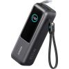 Anker Zolo External Battery for Laptops, 25000 mAh 3 Ports USB-C 100W Charger for Multiple Devices, Built-in Cable+Retractable Cable, for iPhone17/16 Pro Max, MacBook, Samsung(Black)