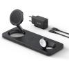 Anker iPhone 15W Induction Charger 3-in-1 Foldable Ultra Fast Qi2 Certification Induction Charging Station for iPhone 17/16 Series, AirPods, Apple Watch (USB-C Charger and Cable Included)(Noir)