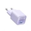 Anker iPhone 511 (Nano 3) USB C, GaN 30W Charger – PIQ 3.0 PPS – Compatible with iPhone 16 Plus/ 16 Pro Max/15/14/13/12/11, Galaxy, Pixel 4/3, iPad (Cable Not Included)(purple)