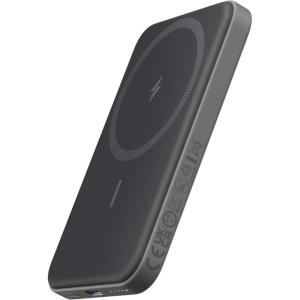 Anker MagGo 621 Wireless Magnetic External Battery 5000 mAh, Fast Charging, Foldable and with USB-C for iPhone Series 16 pro/15/14/13/12 and Others (Black)(Black)