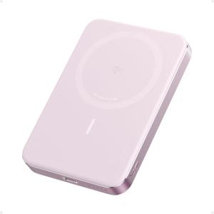 Anker MagGo Powerbank, 10000mAh Ultra Thin Magnetic Battery, Qi2 Certified, Portable, MagSafe Ultra Fast 15W Charger, Ergonomic Design, Only for iPhone 17/16/15/14(Pink)