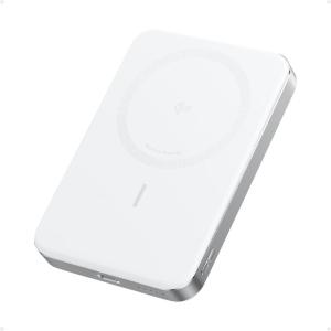 Anker MagGo Powerbank, 10000mAh Ultra Thin Magnetic Battery, Qi2 Certified, Portable, MagSafe Ultra Fast 15W Charger, Ergonomic Design, Only for iPhone 17/16/15/14(white)